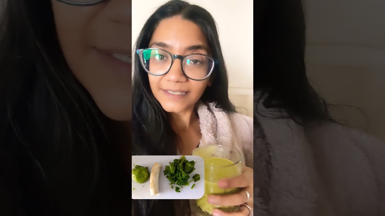 Avocado banana spinach smoothie #spinachsmoothie #avocadobananasmoothie