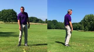 Learning to Lag 5 - The Divot drill - Setup 4 Impact Golf swing.