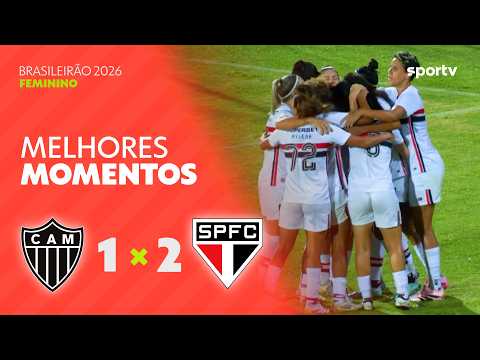 Gols e lances de Atlético Mineiro x São Paulo