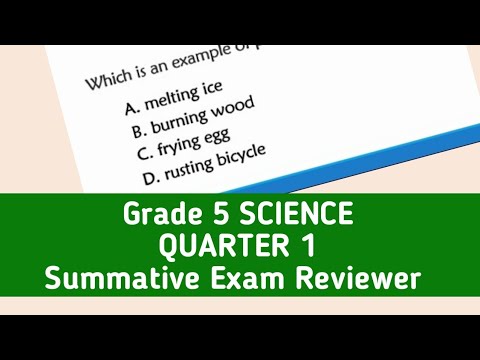 Grade 5 Science Reviewer | Quarter 1 | Practice Test