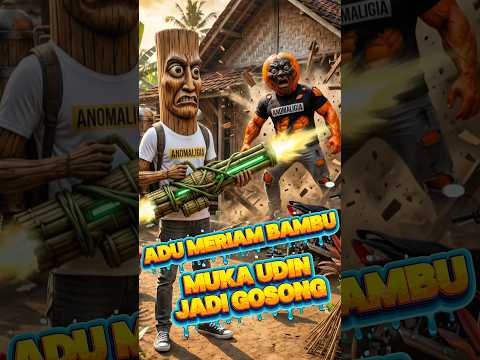 Tung Tung vs Udin! Mercon Bambu di Bulan Puasa 😱 #anomali #shorts #tungtungtungsahur