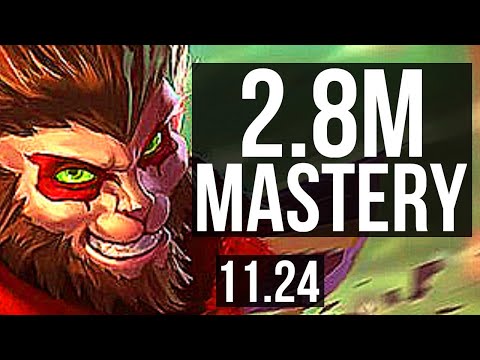 WUKONG vs YASUO (TOP) (DEFEAT) | 2.8M mastery, Godlike | EUW Diamond | 11.24