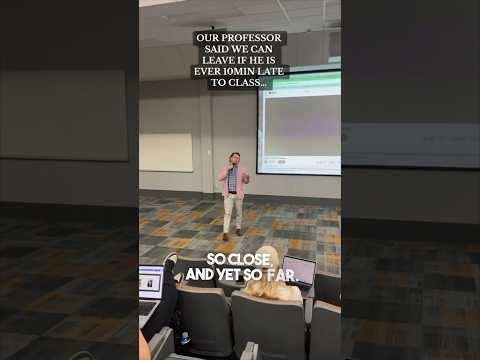 Their college professor didn’t show up to class 😳