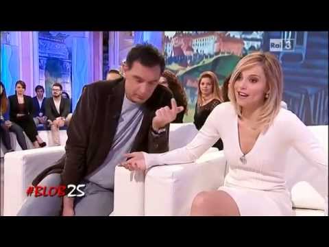 Tiberio Timperi e Francesca Fialdini a Blob su Raitre