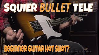 Video thumbnail for Fender Squier Bullet Telecaster Review... Is it a good cheap electric guitar for beginners? by The Guitaristas