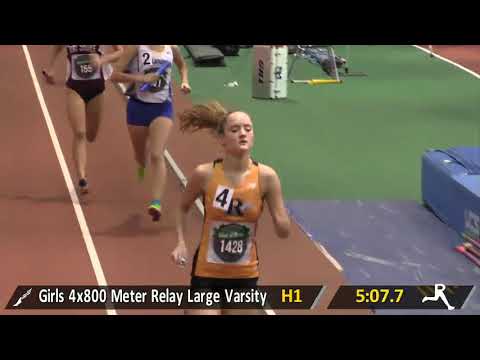 Girls 4x800m Relay Large Schools Varsity Section 1   Coaches Hall of Fame Invitational 2018