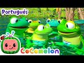 CoComelon Em Português Os Cinco Sapinhos Músicas Infantis Desenhos Animados