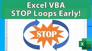 Excel VBA Course - Stop Loops Early - VBA Quickie 2