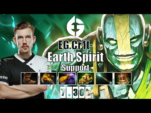 Earth Spirit Support | EG.Cr1t- | CRIT IS THE EARTH SPIRIT GRANDMASTER | 7.30b Gameplay Highlights