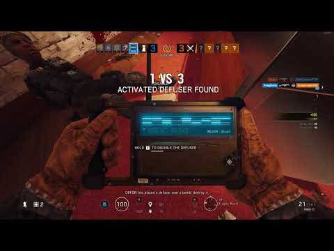 R6 Siege - Overtime Defuse Clutch