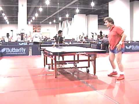 Wesley Yang vs. Rob Trudell - Table Tennis - US Nationals 2006 - U1900 RR