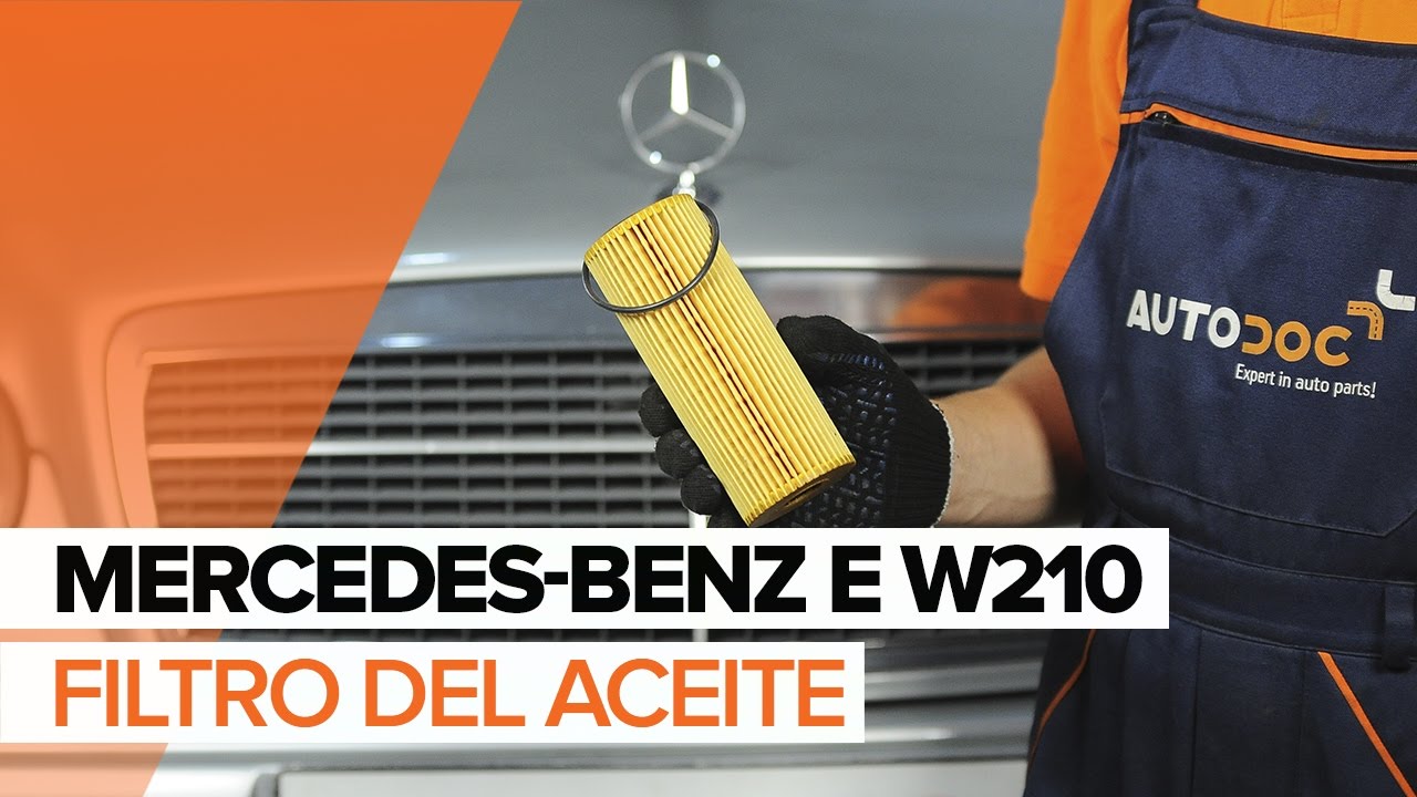 Cómo cambiar: aceite y filtro - Mercedes W210 gasolina | Guía de sustitución