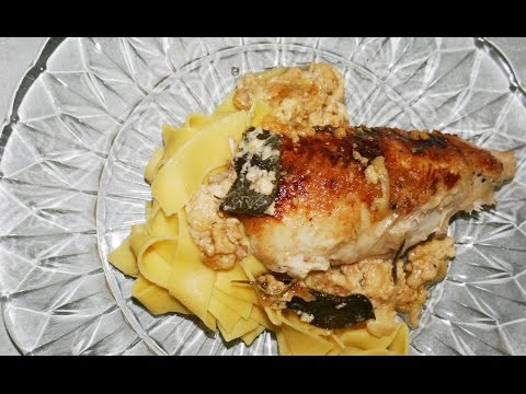 Zitronen Hühnchen in Milch geschmort