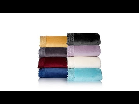Highgate Manor Velvety Plush Lace Blanket