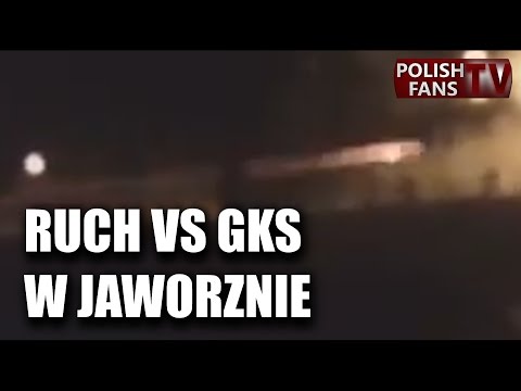 Starcie z użyciem rakietnic RUCH vs GKS w Jaworznie