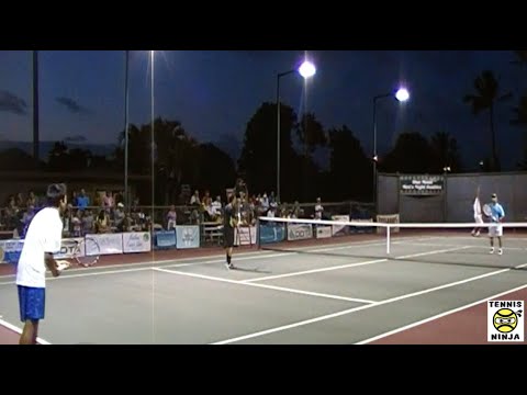 #8 Aybar/Lee vs. #2 Le/Su QF HIGHLIGHTS - Kailua Men's Night Doubles 2012