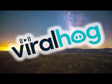 Stabilized Sky Time lapse Visualizes Earth's Rotation || ViralHog