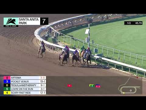 Lovin’ On the Run wins Race 7 on Friday, February 13 at Santa Anita Park