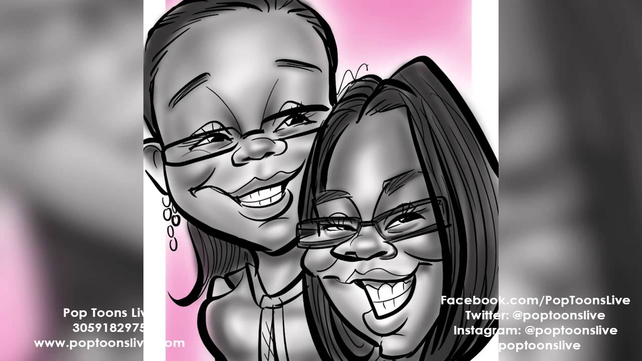 Promotional video thumbnail 1 for Traditional & Digital Caricature Artists by Graffiti Pop Events