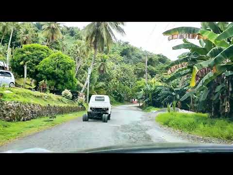 Driving in Weno 2, Chuuk State, FSM-2022
