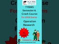 Operations Research Crash Course Rs 1 499 Tybms Tybmscrashcourse Mumbaiuniversity