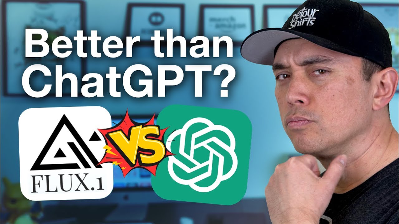 BETTER THAN CHATGPT for POD? (Flux 1 Pro AI Art Comparison)