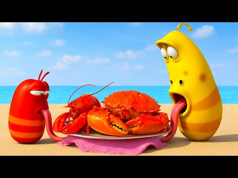 Seafood party 🦐🦑🦀🐟 Larva Cartoons 2025 🍟 Best Cartoon Movie 🥟 New Animation Movies 2025