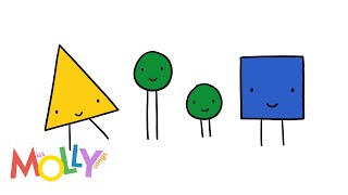 Triangle, Circle, Circle, Square! | A Shape Song | Miss Molly Sing Along Songs gameplay video by atearney, 2:13 duration