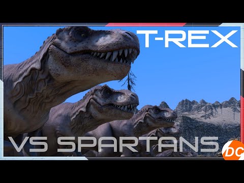 🚨40.000 Spartans VS 2000 T-Rex!!!🌟ULTRA MASSIVE MASSIVE BATTLE!⚠️[Game LetsPlay]