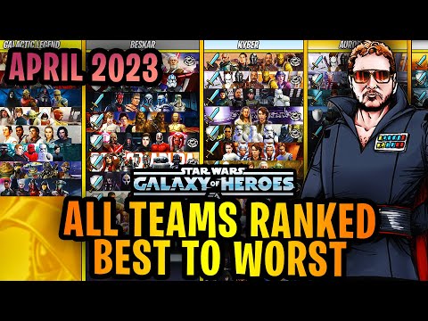 ALL TEAMS RANKED BEST TO WORST - APRIL 2023 - STAR WARS: GALAXY OF HEROES