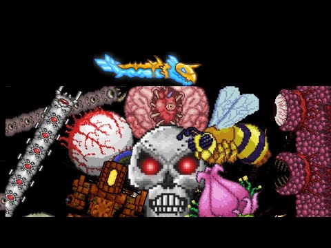 Terraria: defeating all bosses with Stardust Dragon Staff.