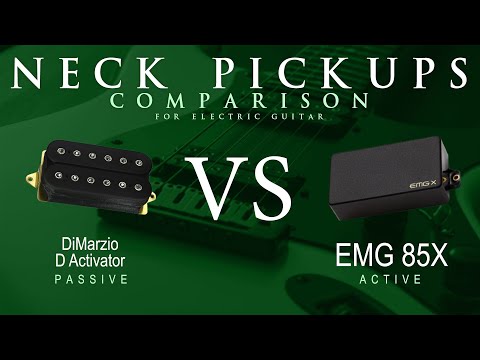 DiMarzio D ACTIVATOR vs EMG 85X - Neck Pickup Guitar Tone Comparison Demo