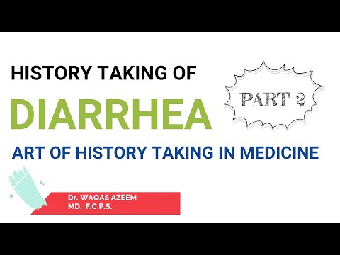History taking of Diarrhea