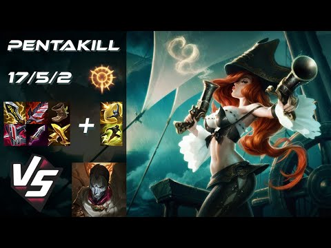 BOTTOM Miss Fortune vs Jhin [PENTAKILL] - EU Challenger Patch 25.S1.8