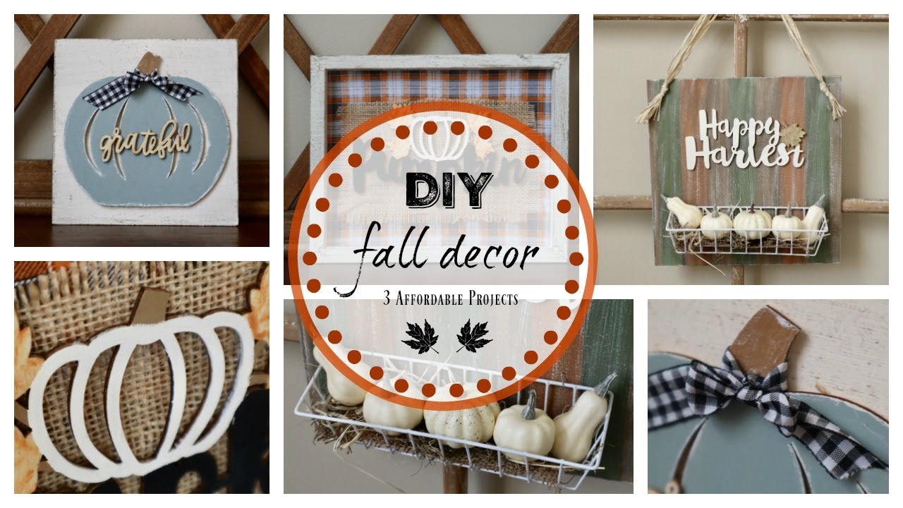 DIY Fall Decor | 3 EASY & AFFORDABLE Projects