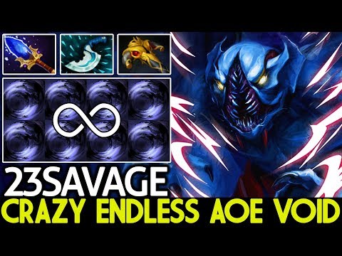 23SAVAGE [Night Stalker] Team No Carry Crazy Endless AOE Void 7.22 Dota 2