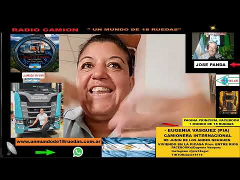 EUGENIA VEZQUES CAMIONERA INTERNACIONAL ARGENTINA DE LA PICADA ENTRE RIOS CUMPLIENDO UN SUEÑO