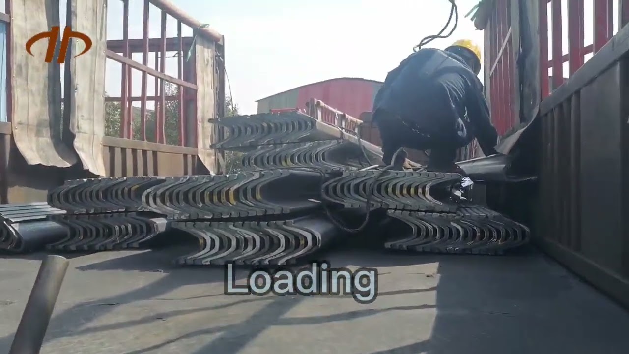 Process the u steel arch for mine support