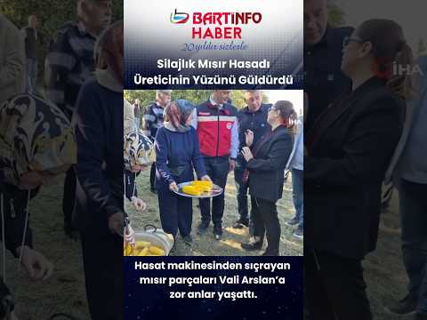 Bartın Valisi Nurtaç Arslan’ın zor anları 😮