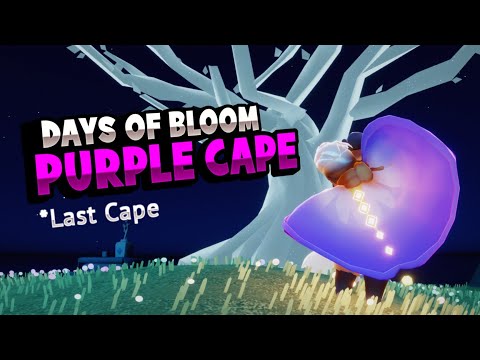 Days Of Bloom Purple Cape - Sky Cotl