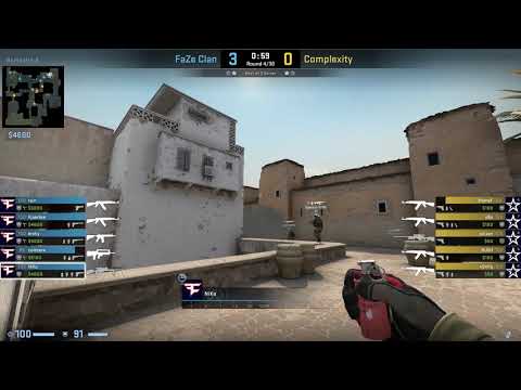 CS:GO POV Demo FaZe NiKo (27/16) vs Complexity (de_dust2)