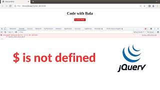 How to resolve $ is not defined | Uncaught ReferenceError: $ is not defined #howto #jquery #solution