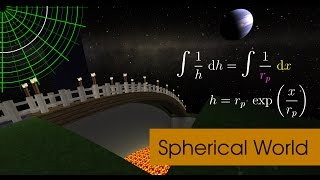 How to make the Minecraft world look spherical