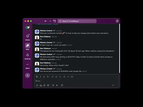 CoreWeave Mission Control Agent: Finding the GPU Straggler