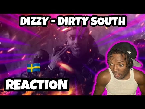 AMERICAN REACTS TO SWEDISH DRILL RAP! Dizzy - Dirty South (ENGLISH SUBTITLES)