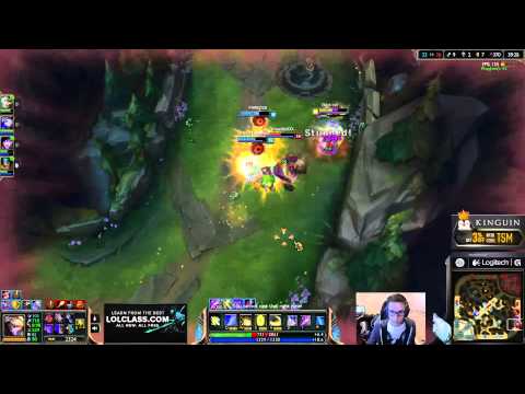 Bjergsen duo Dominate - Ezreal vs Twisted Fate Mid - League of Legends Gameplay