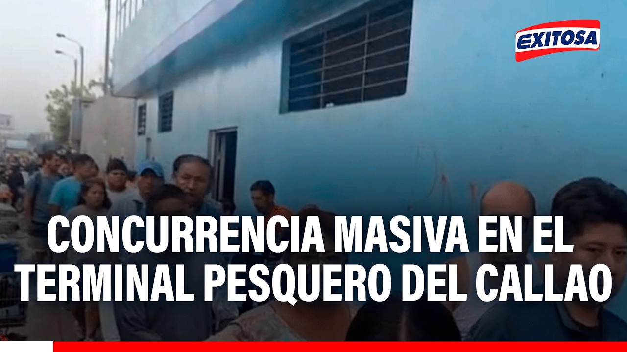 🔴🔵 Concurrencia masiva en el Terminal Pesquero del Callao por Viernes Santo