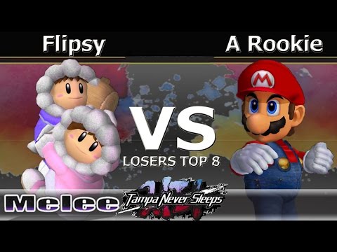 Flipsy (Ice Climbers) vs. SFS|A Rookie (Mario) - Melee Losers Top 8 - TNS7