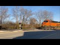 BNSF 4299 And 8136 Lead A Long Manifest At Army Trail Road On The Freeport