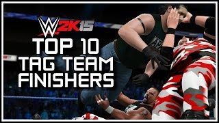 WWE 2K15 - Top 10 Tag Team Finishers! [WWE 2K15 Top 10 Tag Team Moves Countdown]